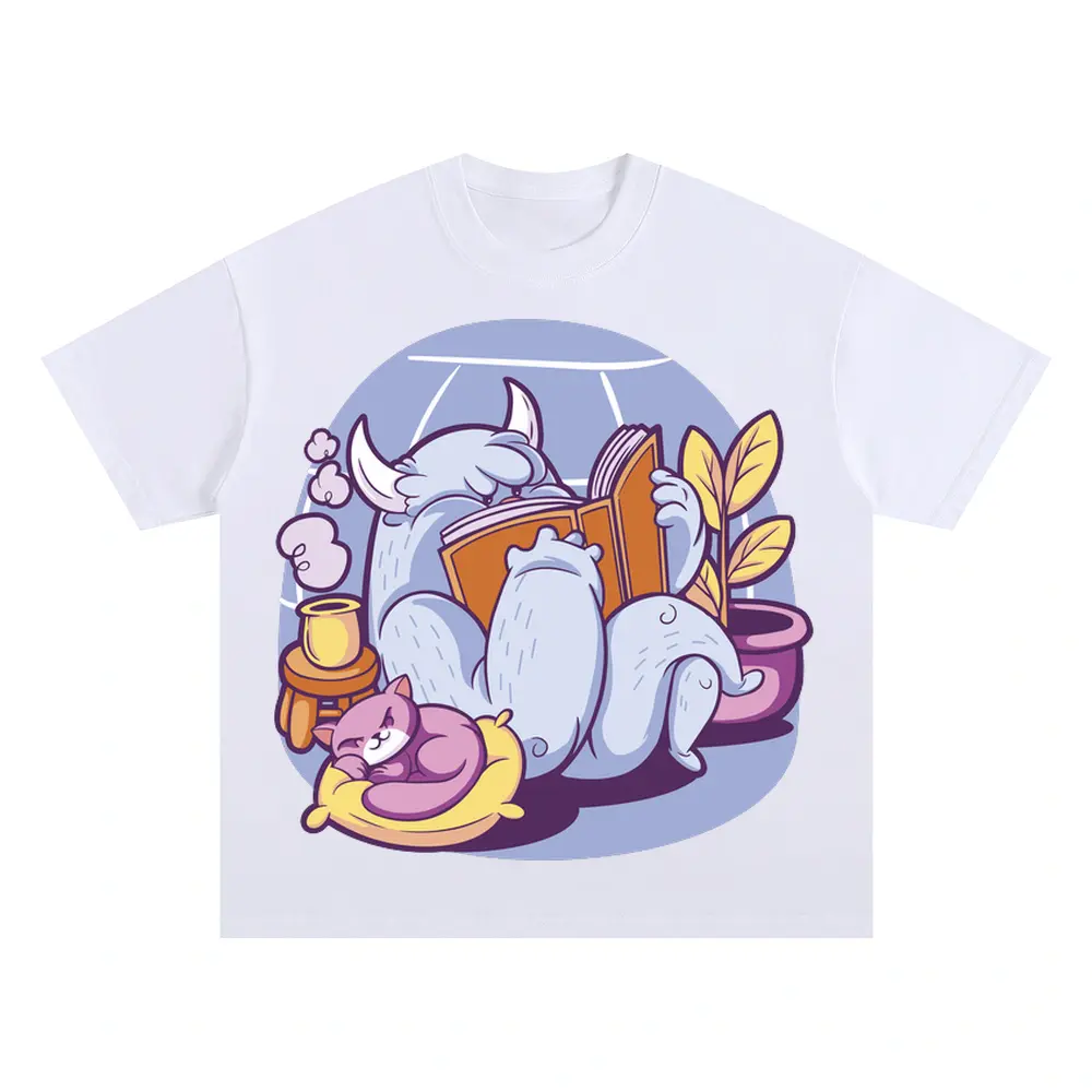 Yeti Oversized White Graphic Tee