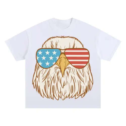 Aeagleusasunglasses Oversized White Graphic Tee