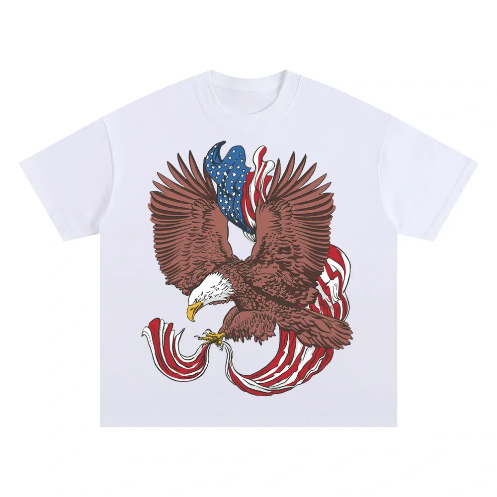American Eagle A Oversized White Graphic Tee