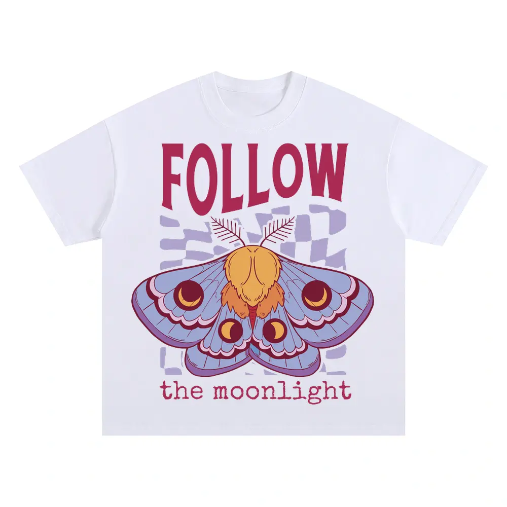 Witchymoonlight Oversized White Graphic Tee