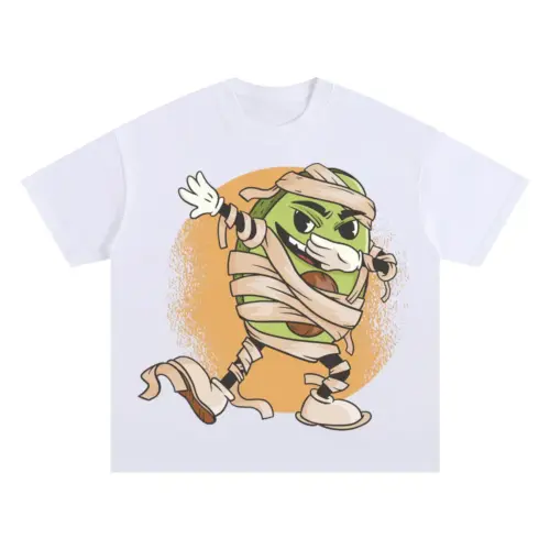 Avocado Mummy Oversized White Graphic Tee