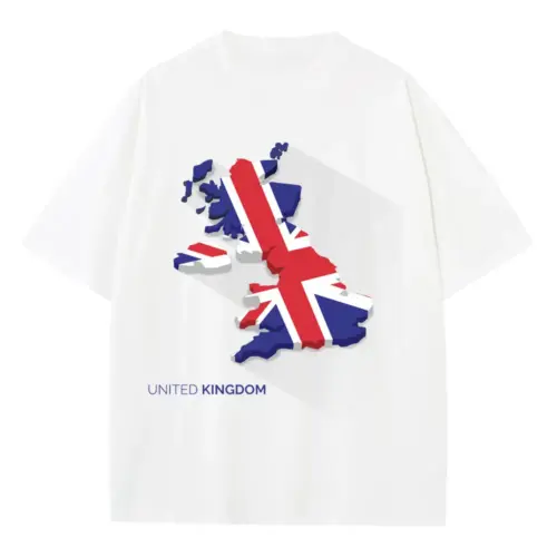 Uk A Heavyweight Oversized White Graphic Tee