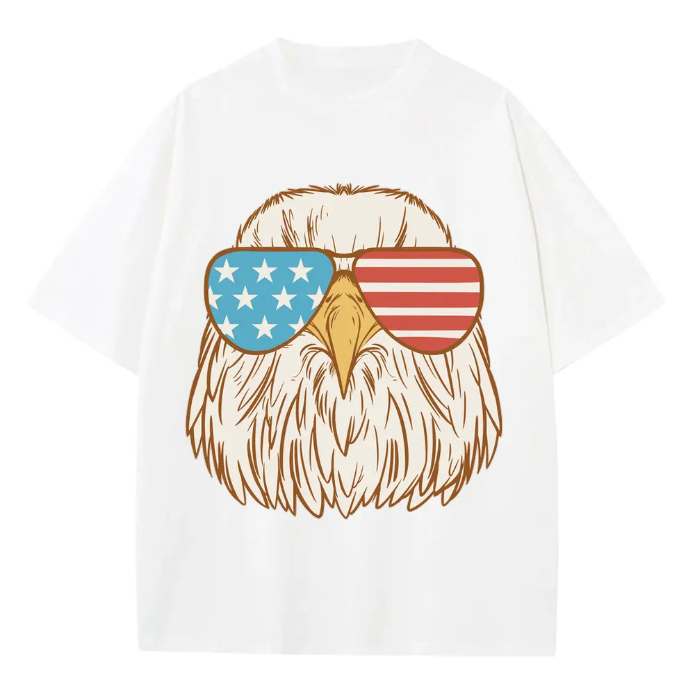 Aeagleusasunglasses Heavyweight Oversized White Graphic Tee