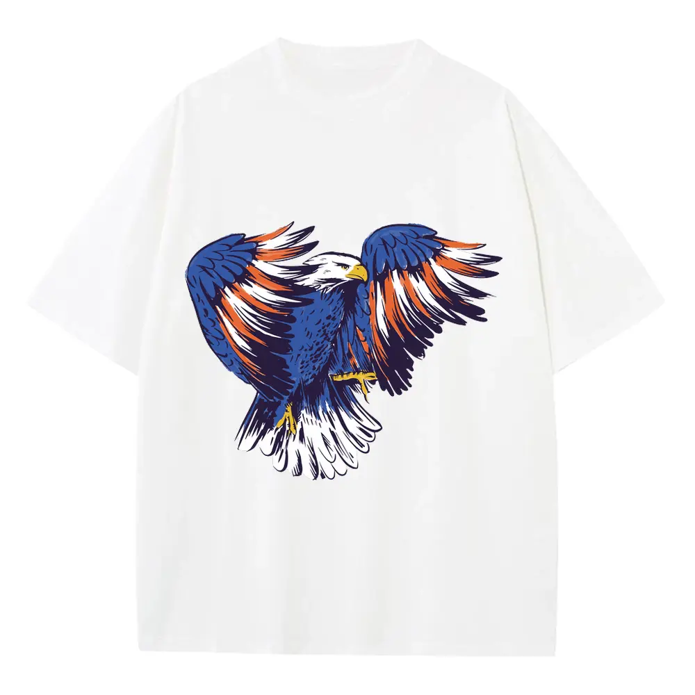 American Eagle Heavyweight Oversized White Graphic Tee