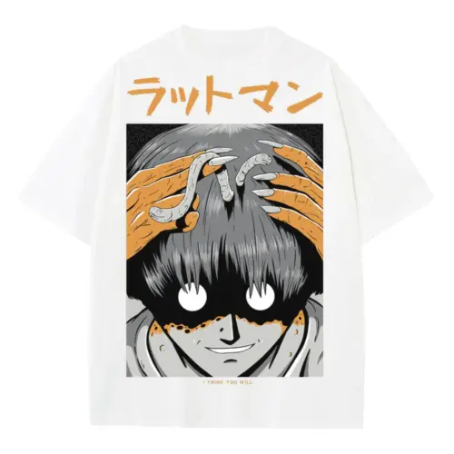 4 Heavyweight Oversized White Graphic Tee