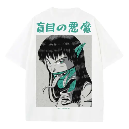 3 Heavyweight Oversized White Graphic Tee