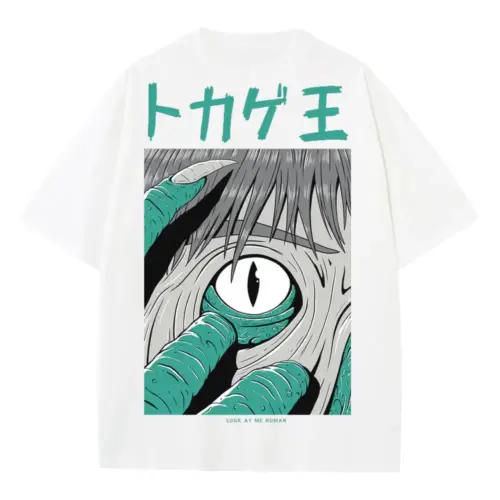 9 Heavyweight Oversized White Graphic Tee