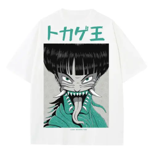 7 Heavyweight Oversized White Graphic Tee