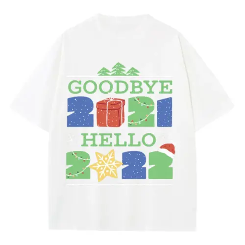 2021 Heavyweight Oversized White Graphic Tee