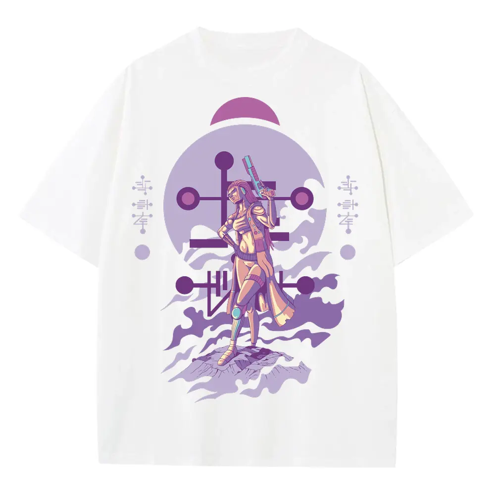 Alien Invasion G Heavyweight Oversized White Graphic Tee