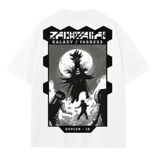 Astronauts I Heavyweight Oversized White Graphic Tee