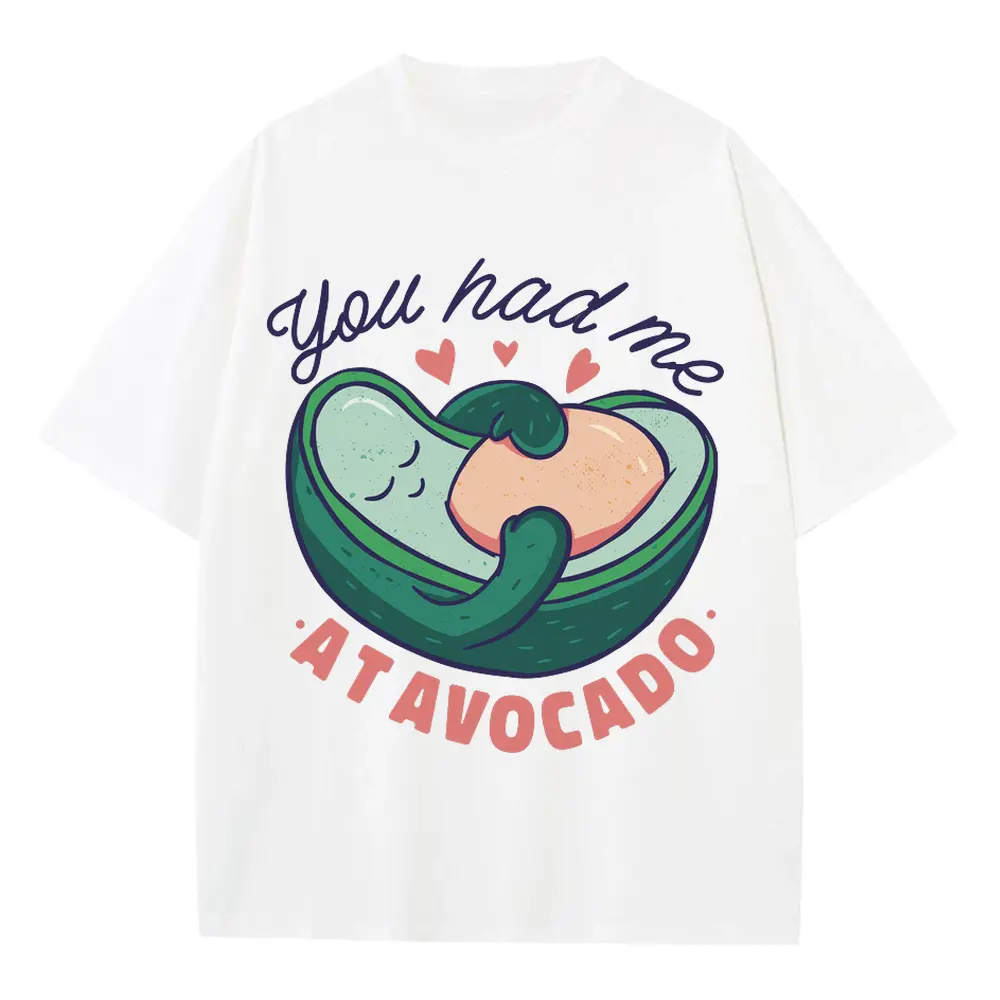 Avocado Mom Heavyweight Oversized White Graphic Tee