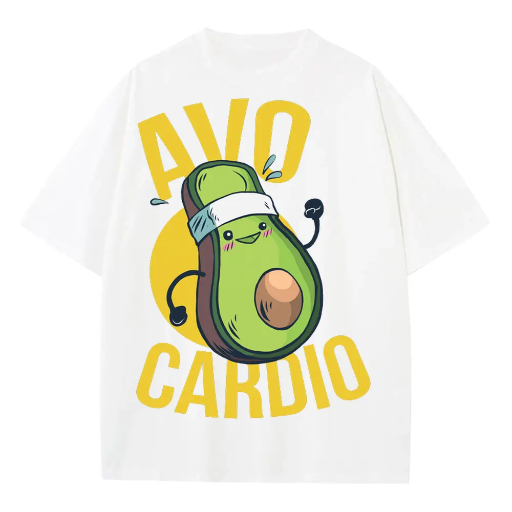 Avo Heavyweight Oversized White Graphic Tee