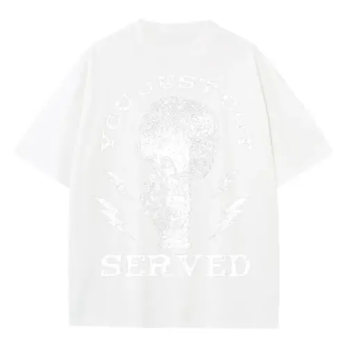 Youjustgotservedpingpong Heavyweight Oversized White Graphic Tee