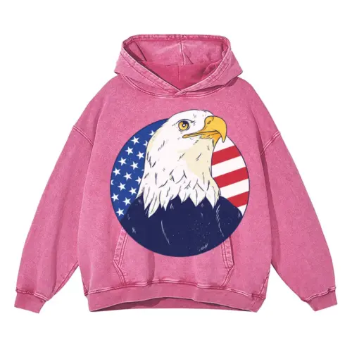 American Eagle 0 Hq Acid Wash Oversized Pink Hoodie