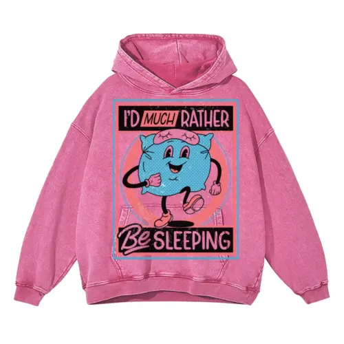 Antisocial Si Acid Wash Oversized Pink Hoodie