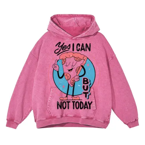 Antisocial 09 Si Acid Wash Oversized Pink Hoodie